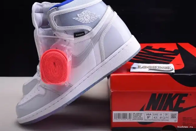Cheap Kickmax Retro CK6637-104 Zoom White Racer 1 Air High Blue Jordan 0409